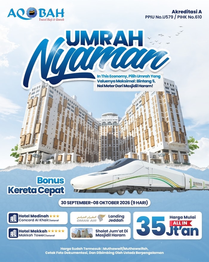 Umroh Nyaman Mekkah Front 30 September