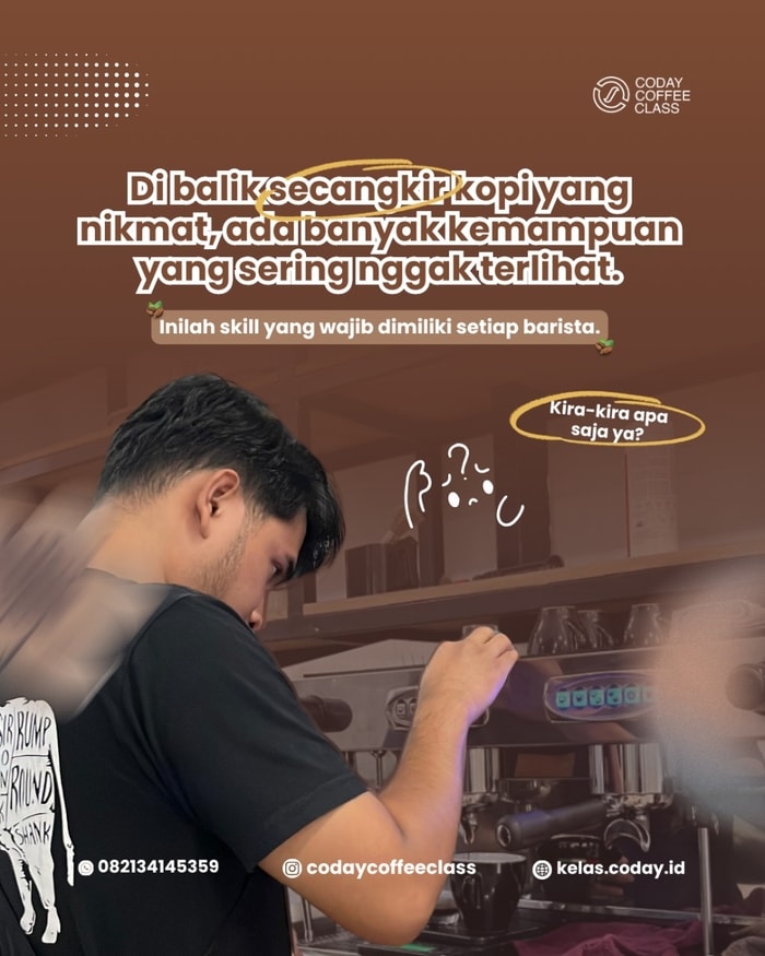 Skill yang Wajib Dimiliki oleh Seorang Barista ☕️