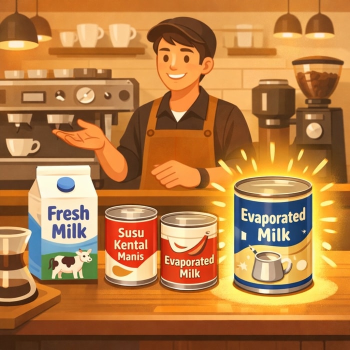 Evaporated Milk : Susu Andalan yang Diam-Diam Penting di Dunia Barista