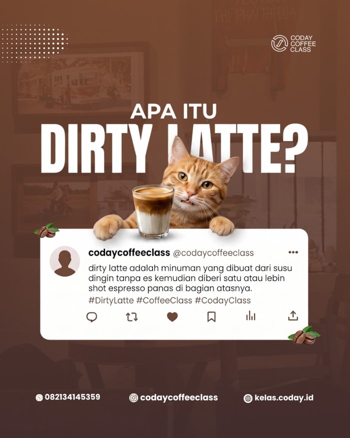 Dirty Latte: Perpaduan Susu Dingin dan Espresso Panas yang Menggoda