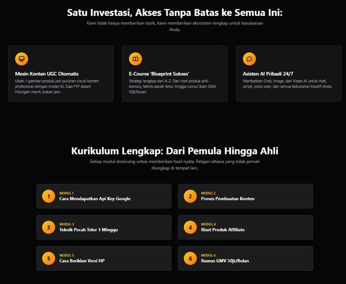 Jana Jualan & Komisen Lebih Mudah Dengan Mesin Konten AI