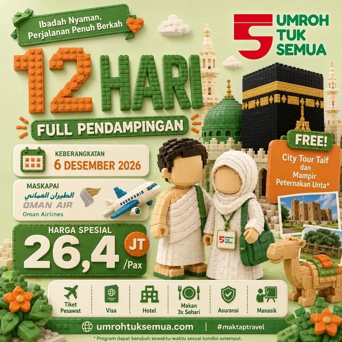 umroh 12 hari Desember 2026