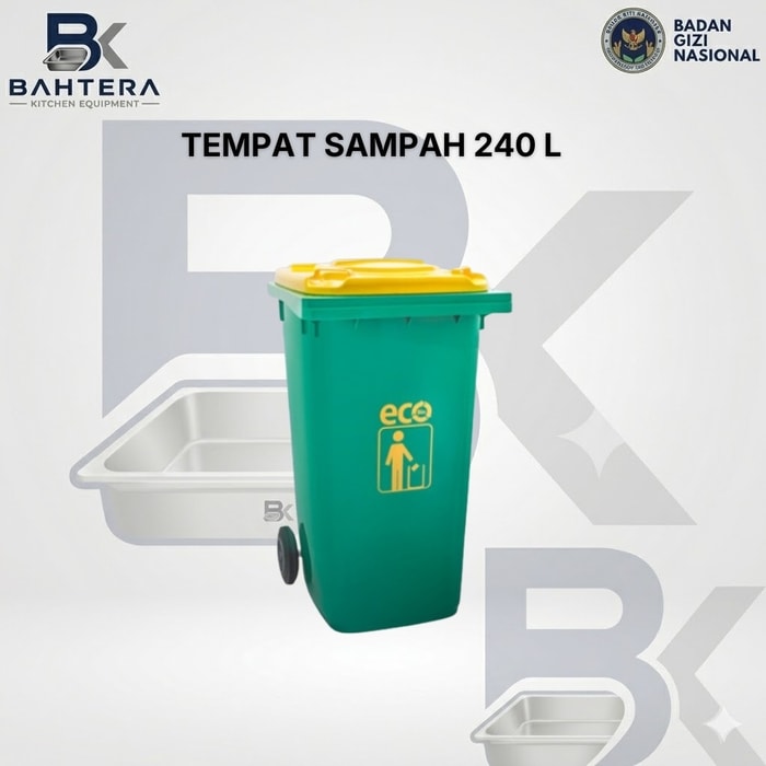 tempat sampah 240 liter, tempat sampah 240L, tempat sampah besar, tempat sampah roda, tempat sampah plastik industri, tempat sampah dapur MBG, tempat sampah makan bergizi gratis, tempat sampah restoran, tempat sampah katering, tempat sampah komersial, tempat sampah sekolah, tempat sampah rumah sakit, tempat sampah outdoor, tempat sampah heavy duty, tempat sampah kapasitas besar, tempat sampah hijau 240 liter, supplier tempat sampah, distributor tempat sampah, perlengkapan dapur MBG, kitchen equipment Indonesia