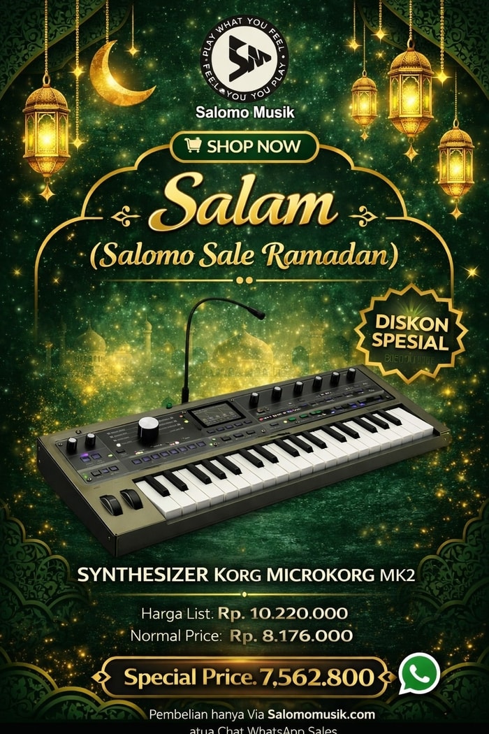 Promo SALAM (Salomo Sale Ramadan). Synthesizer Korg MicroKorg MK2 Harga Spesial!