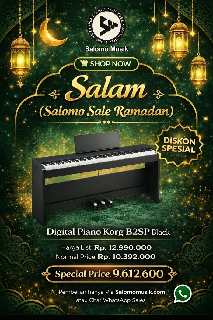 Promo SALAM (Salomo Sale Ramadan). Digital Piano Korg B2SP Black Harga Spesial!