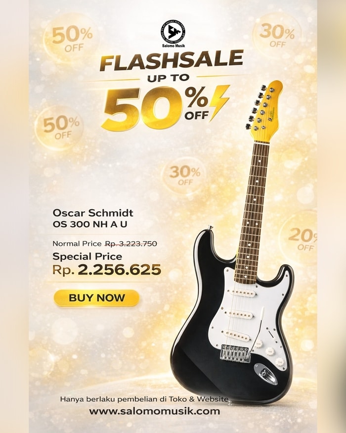FLASH SALE! Gitar Elektrik Oscar Schmidt OS 300 NH A U Harga Spesial!