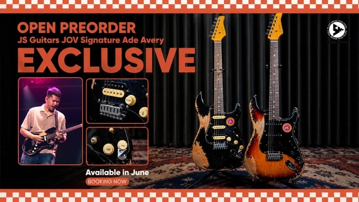 (PRE-ORDER EKSKLUSIF) Gitar Elektrik Js Guitars "JOV" Ade Avery Signature Sudah Tiba. Pre-Order Sekarang, Hanya di Salomo Musik.