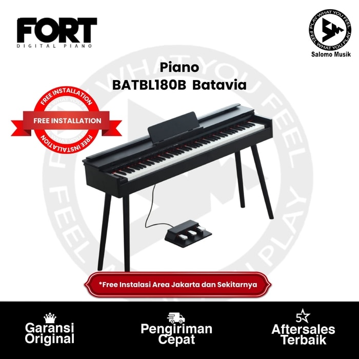 Piano Fort BATBL180B Batavia Black