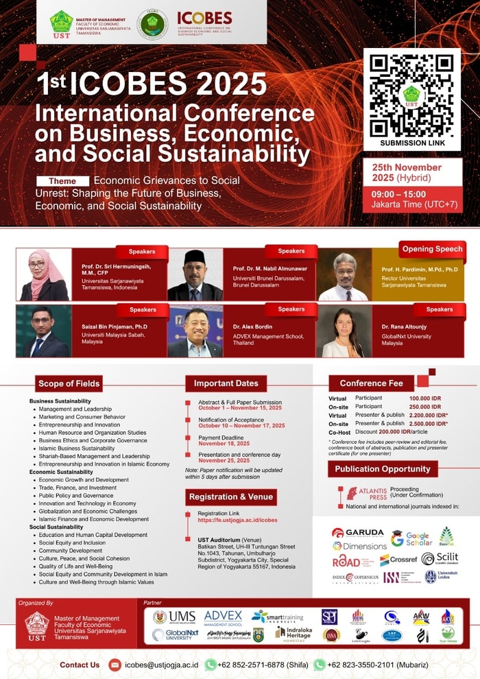 International Conference on Business, Economic, and Social Sustainability (ICOBES)