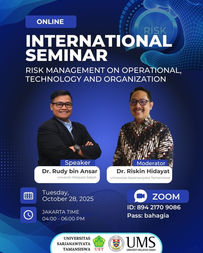 MAGISTER MANAJEMEN UST Hadirkan Guest Lecture Internasional: “Risk Management on Operational, Technology, and Organization” bersama Universiti Malaysia Sabah