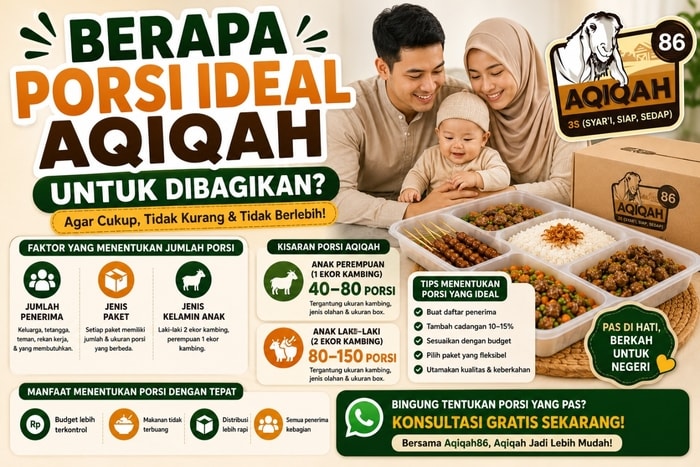 Berapa Porsi Ideal Aqiqah untuk Dibagikan?