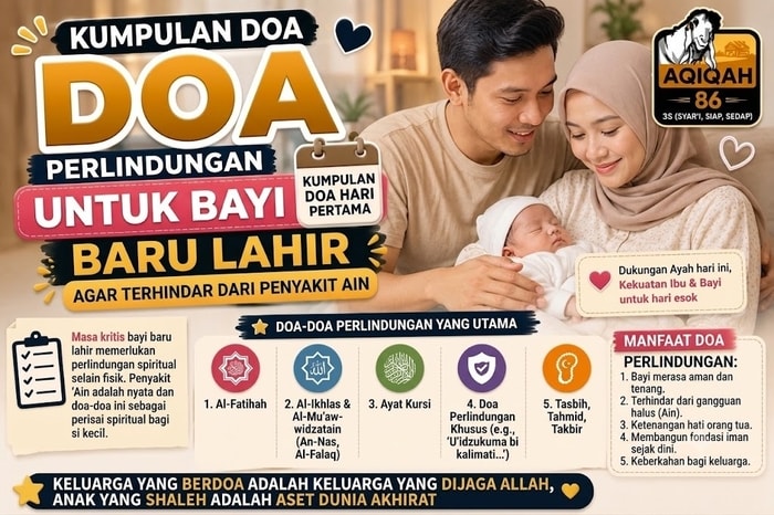 Kumpulan Doa Perlindungan untuk Bayi Baru Lahir Agar Terhindar dari Penyakit Ain