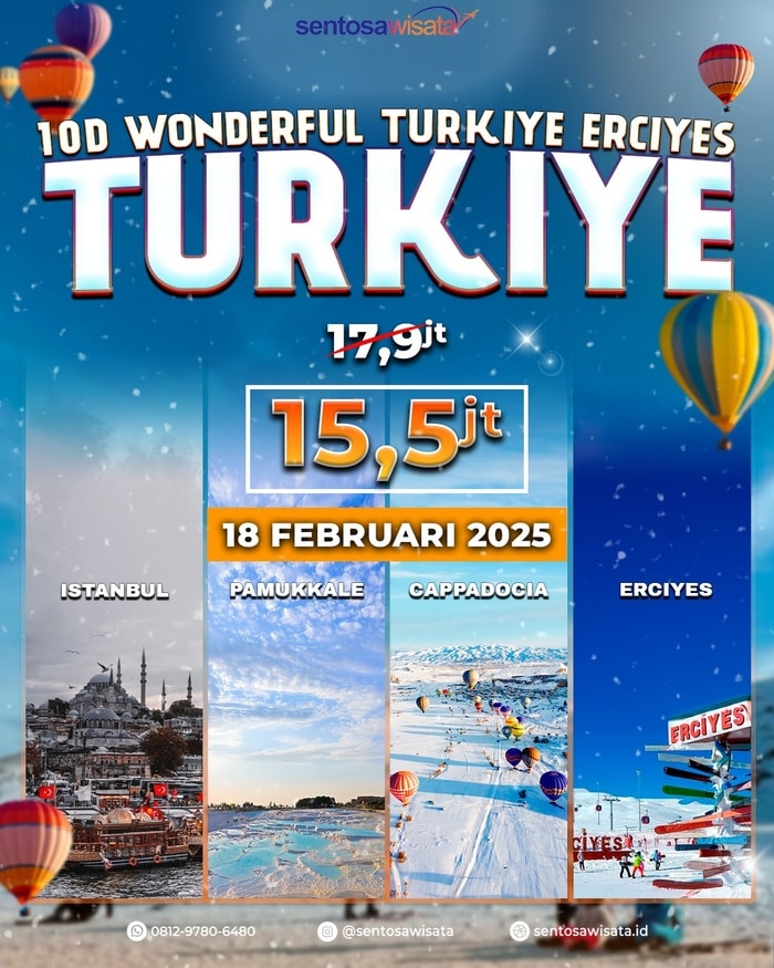 Paket Tour Turki Winter Erciyes Februari 2025