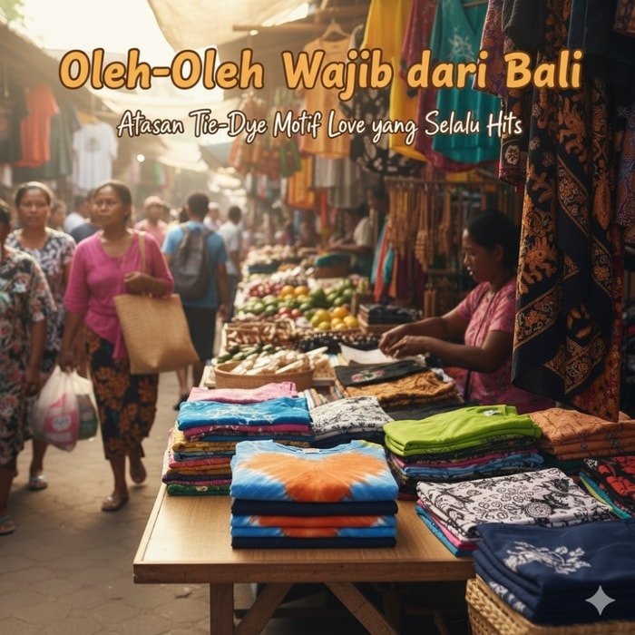 Oleh-Oleh Wajib dari Bali: Atasan Tie-Dye Motif Love yang Selalu Hits