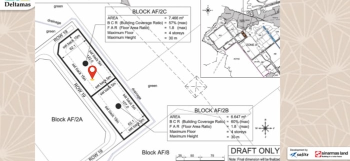 Jual Lahan Kavling Industri Kawasan GIIC Greenland Deltamas Luas 7446 Meter