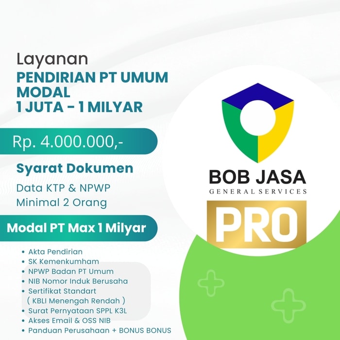 Jasa Pendirian PT COD Murah Bayar Setelah Jadi Madiun Ngawi Ponorogo Magetan