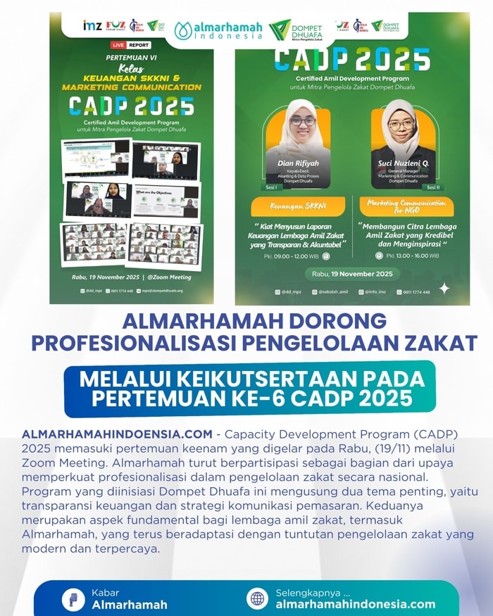 Almarhamah Dorong Profesionalisasi Pengelolaan Zakat Melalui Keikutsertaan pada Pertemuan ke-6 CADP 2025