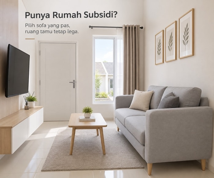 Punya Rumah Subsidi? Ini Tips Memilih Sofa yang Tidak Bikin Ruang Tamu Sempit