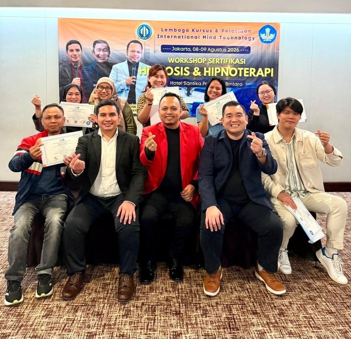 Pelatihan Hipnoterapi 8 - 9 Agustus 2026