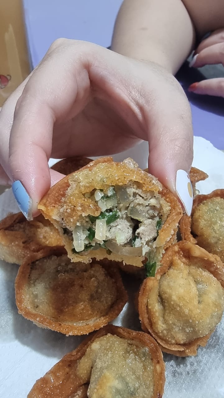 Homemade Fried Japchae Mandu