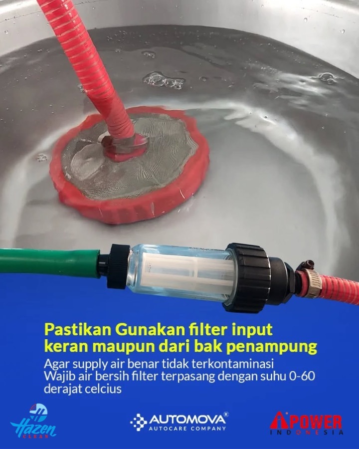 Pakai Filter air masuk
