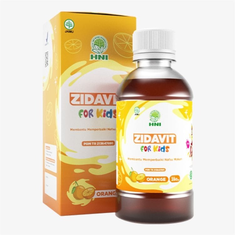 Zidavit Kids  Membantu memelihara kesehatan dengan menambah zat besi dan membantu meningkatkan nafsu makan