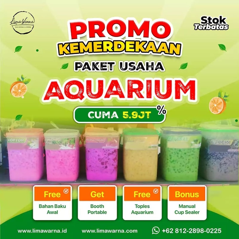 Promo Paket Merdeka Paket Es Aquarium