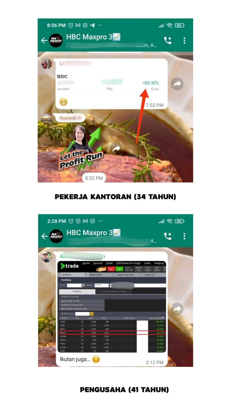 Testimoni peserta