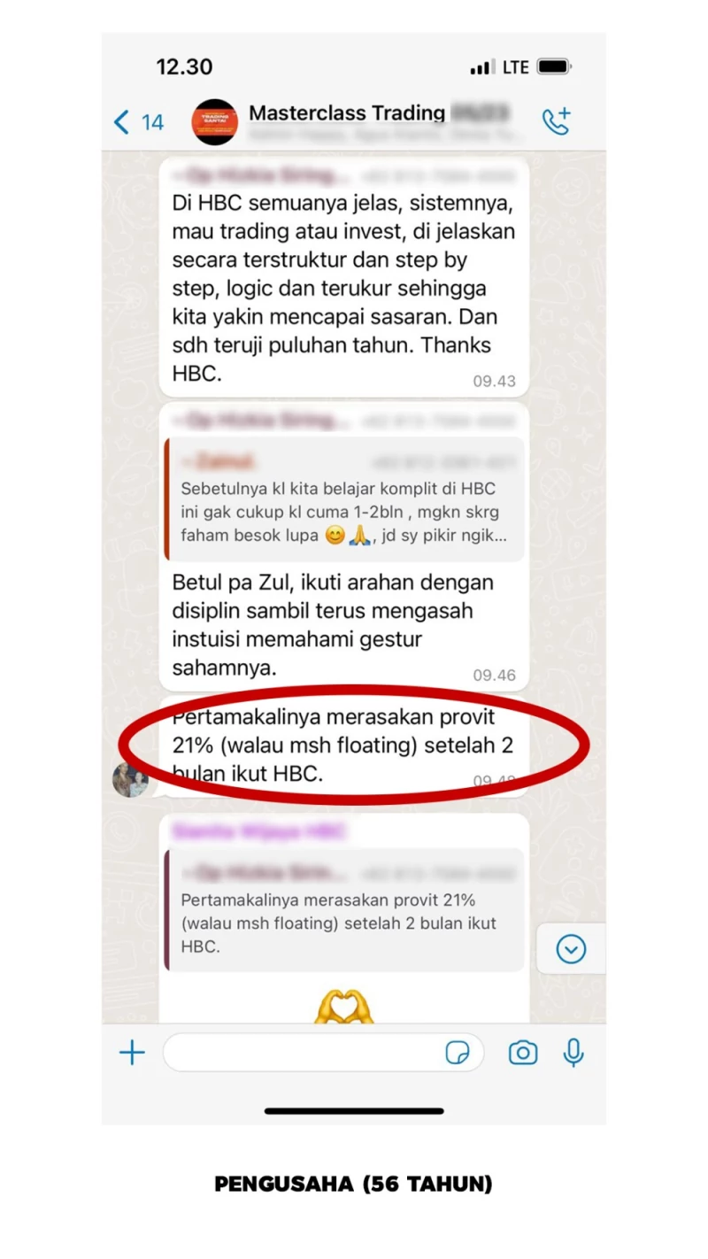 Testimoni peserta