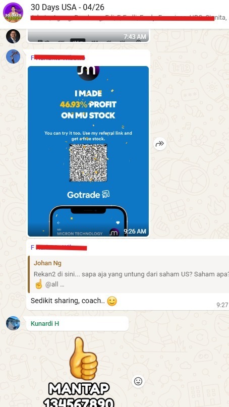 Testimoni peserta