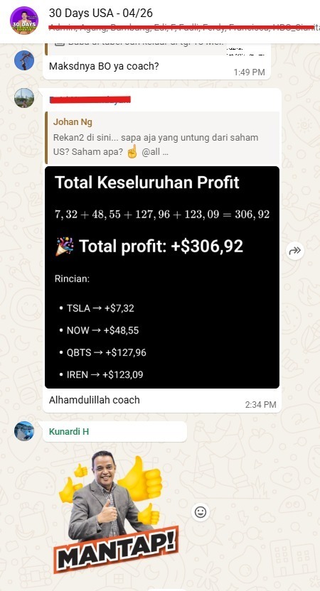 Testimoni peserta