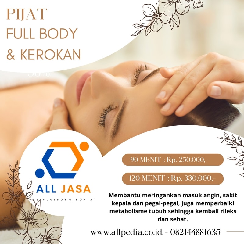pijat panggilan, jasa pijat, pijat full body, kerokan, pijat dan kerokan, ALL JASA pijat, pijat panggilan terdekat, pijat masuk angin, terapis pijat profesional, pijat panggilan terpercaya, pijat panggilan murah, jasa pijat panggilan, pijat panggilan ke rumah, pijat panggilan ke hotel, pijat seluruh badan, layanan pijat panggilan, harga pijat panggilan, biaya pijat dan kerokan, pijat untuk pegal-pegal, solusi badan capek, pijat relaksasi panggilan, pijat tradisional panggilan, terapis wanita panggilan, terapis pria panggilan, pijat panggilan aman, pijat panggilan resmi, pesan pijat online, booking pijat ke rumah, home service massage, pijat sehat, jasa kerokan badan, pijat untuk sakit kepala, pijat panggilan Jakarta, pijat panggilan Surabaya, pijat panggilan Bandung, pijat panggilan Medan, pijat panggilan Makassar, pijat panggilan Bali, layanan pijat seluruh Indonesia, terapis pijat bersertifikat, pijat capek, pijat urut panggilan, manfaat kerokan, pijat kebugaran, tukang pijat panggilan, cari terapis pijat, ALL JASA Indonesia, PT All Jaringan Solusi, allpedia.co.id, kontak pijat panggilan, pijat higienis, pijat non plus plus, tarif pijat panggilan, pijat panggilan 24 jam, home massage terdekat, jasa massage panggilan, pijat pemulihan, terapi masuk angin, cara mengatasi meriang, pijat untuk sirkulasi darah, paket pijat lengkap, pijat panggilan berpengalaman, penyedia jasa pijat, platform pijat online, pijat panggilan kota, jasa pijat terapis wanita, jasa pijat terapis pria, review pijat ALL JASA, pijat panggilan apartemen, cara booking pijat online, pijat untuk relaksasi otot, pijat panggilan terbaik, pijat badan panggilan, jasa pijat dan kerik.