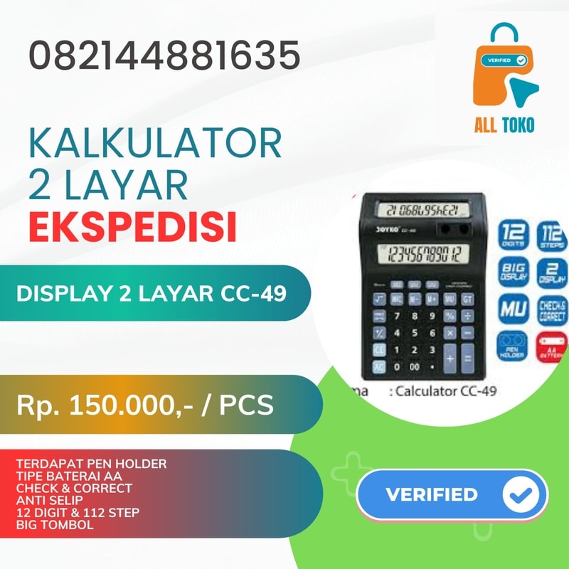 kalkulator 2 layar, kalkulator dua layar, kalkulator double display, kalkulator ekspedisi, kalkulator cek korek, kalkulator check correct, kalkulator CC-49, joyko CC-49, kalkulator 12 digit, kalkulator 112 step, kalkulator tombol besar, kalkulator pen holder, kalkulator anti selip, kalkulator baterai AA, kalkulator murah, kalkulator terpercaya, kalkulator terbaik, kalkulator akurat, kalkulator efisien, kalkulator untuk bisnis, kalkulator kasir, kalkulator akuntansi, harga kalkulator 2 layar, beli kalkulator 2 layar, jual kalkulator 2 layar, toko kalkulator 2 layar, supplier kalkulator 2 layar, distributor kalkulator 2 layar, pesan kalkulator 2 layar, kalkulator 2 layar 150 ribu, ALL TOKO Indonesia kalkulator 2 layar, PT All Jaringan Solusi kalkulator, 082144881635 kalkulator, beli kalkulator 2 layar di Jakarta, harga kalkulator 2 layar di Surabaya, jual kalkulator 2 layar di Bandung, toko kalkulator 2 layar di Semarang, supplier kalkulator 2 layar di Yogyakarta, distributor kalkulator 2 layar di Malang, pesan kalkulator 2 layar di Depok, beli kalkulator ekspedisi di Tangerang, harga kalkulator ekspedisi di Bekasi, jual kalkulator ekspedisi di Bogor, toko kalkulator ekspedisi di Cirebon, supplier kalkulator ekspedisi di Solo, distributor kalkulator ekspedisi di Denpasar, beli kalkulator cek korek di Jakarta Pusat, harga kalkulator cek korek di Surabaya Timur, jual kalkulator cek korek di Bandung Kota, toko kalkulator cek korek di Semarang Kota, supplier kalkulator cek korek di Yogyakarta Kota, distributor kalkulator cek korek di Malang Kota, pesan kalkulator cek korek di Depok, beli kalkulator double display di Tangerang Selatan, harga kalkulator double display di Bekasi Kota, jual kalkulator double display di Bogor Kabupaten, toko kalkulator double display di Cirebon Kabupaten, supplier kalkulator double display di Solo Raya, distributor kalkulator double display di Denpasar Selatan, beli kalkulator 2 layar Jawa Barat, harga kalkulator 2 layar Jawa Tengah, jual kalkulator 2 layar Jawa Timur, toko kalkulator 2 layar Banten, supplier kalkulator 2 layar Bali, beli kalkulator Joyko CC-49 di Jakarta, harga Joyko CC-49 di Surabaya, jual Joyko CC-49 di Bandung, toko Joyko CC-49 di Semarang, supplier Joyko CC-49 di Yogyakarta, distributor Joyko CC-49 di Malang, pesan Joyko CC-49 di Depok, beli kalkulator 2 layar murah di Jakarta, harga kalkulator ekspedisi terpercaya di Surabaya, jual kalkulator cek korek terbaik di Bandung, toko kalkulator double display untuk bisnis di Semarang, supplier kalkulator CC-49 akurat di Yogyakarta, distributor kalkulator tombol besar di Malang, pesan kalkulator pen holder di Depok, beli kalkulator anti selip di Tangerang, harga kalkulator baterai AA di Bekasi, jual kalkulator 12 digit di Bogor, toko kalkulator 112 step di Cirebon, supplier kalkulator 2 layar 150 ribu di Solo, jual kalkulator 2 layar di Cimahi, beli kalkulator 2 layar di Karawang, harga kalkulator 2 layar di Purwakarta, toko kalkulator 2 layar di Subang, supplier kalkulator 2 layar di Sukabumi, jual kalkulator 2 layar di Cianjur, beli kalkulator 2 layar di Indramayu, harga kalkulator 2 layar di Majalengka, toko kalkulator 2 layar di Kuningan, supplier kalkulator 2 layar di Tasikmalaya, jual kalkulator 2 layar di Ciamis, beli kalkulator 2 layar di Banjar, harga kalkulator 2 layar di Pangandaran, toko kalkulator 2 layar di Cilacap, supplier kalkulator 2 layar di Purwokerto, jual kalkulator 2 layar di Kebumen, beli kalkulator 2 layar di Purworejo, harga kalkulator 2 layar di Temanggung, toko kalkulator 2 layar di Wonosobo, supplier kalkulator 2 layar di Magelang, jual kalkulator 2 layar di Salatiga, beli kalkulator 2 layar di Kendal, harga kalkulator 2 layar di Demak, toko kalkulator 2 layar di Kudus, supplier kalkulator 2 layar di Jepara, jual kalkulator 2 layar di Pati, beli kalkulator 2 layar di Rembang, harga kalkulator 2 layar di Blora, toko kalkulator 2 layar di Tuban, supplier kalkulator 2 layar di Lamongan, jual kalkulator 2 layar di Gresik, beli kalkulator 2 layar di Sidoarjo, harga kalkulator 2 layar di Mojokerto, toko kalkulator 2 layar di Jombang, supplier kalkulator 2 layar di Nganjuk, jual kalkulator 2 layar di Madiun, beli kalkulator 2 layar di Ngawi, harga kalkulator 2 layar di Magetan, toko kalkulator 2 layar di Ponorogo, supplier kalkulator 2 layar di Pacitan, jual kalkulator 2 layar di Tulungagung, beli kalkulator 2 layar di Trenggalek, harga kalkulator 2 layar di Lumajang, toko kalkulator 2 layar di Jember, supplier kalkulator 2 layar di Banyuwangi, jual kalkulator 2 layar di Situbondo, beli kalkulator 2 layar di Bondowoso, harga kalkulator 2 layar di Probolinggo, toko kalkulator 2 layar di Pasuruan, supplier kalkulator 2 layar di Batu, jual kalkulator 2 layar di Serang, beli kalkulator 2 layar di Cilegon, harga kalkulator 2 layar di Lebak, toko kalkulator 2 layar di Pandeglang, supplier kalkulator 2 layar di Badung, jual kalkulator 2 layar di Gianyar, beli kalkulator 2 layar di Tabanan, harga kalkulator 2 layar di Klungkung, toko kalkulator 2 layar di Bangli, supplier kalkulator 2 layar di Karangasem, jual kalkulator 2 layar di Buleleng, beli kalkulator 2 layar di Jembrana, harga kalkulator ekspedisi 150 ribu, toko kalkulator cek korek murah, supplier kalkulator double display terbaik, distributor Joyko CC-49 terpercaya, pesan kalkulator untuk kasir, jual kalkulator akuntansi, beli kalkulator untuk toko, harga kalkulator dagang, toko alat hitung 2 layar, supplier kalkulator untuk retail, distributor kalkulator dengan pen holder, pesan kalkulator tombol besar, jual kalkulator anti selip, beli kalkulator baterai AA, harga kalkulator 12 digit, toko kalkulator 112 step, supplier kalkulator profesional, jual kalkulator efisien, beli kalkulator akurat, ALL TOKO Indonesia 082144881635 kalkulator 2 layar, PT All Jaringan Solusi jual kalkulator, toko kalkulator terdekat (combined with location search), distributor alat tulis (broader term), supplier peralatan kantor (broader term)