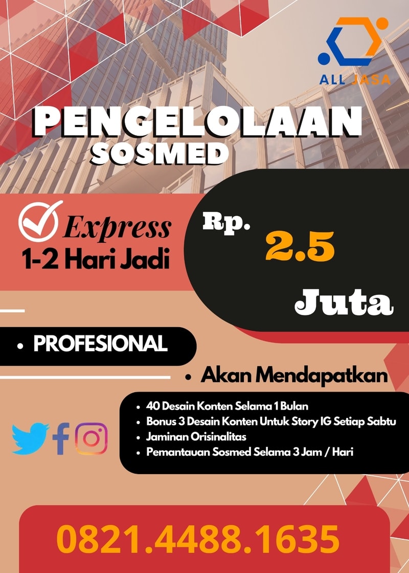 jasa kelola sosmed, jasa pengelolaan medsos, social media management service, jasa manajemen sosmed, kelola akun sosmed, manajemen akun medsos, jasa kelola facebook, jasa kelola instagram, jasa kelola twitter, jasa kelola X, kelola akun facebook page, manajemen akun instagram bisnis, jasa kelola sosmed terpercaya, social media management agency, jasa kelola medsos murah, kelola akun sosmed profesional, social media management untuk bisnis, jasa pengelolaan sosmed all sosmed, jasa manajemen medsos pt all jaringan solusi, kelola akun sosmed allpedia.co.id, manajemen instagram 082144881635, jasa kelola sosmed facebook instagram twitter, social media management hemat waktu, jasa pengelolaan medsos tim ahli, kelola akun sosmed untuk pertumbuhan, manajemen instagram tingkatkan engagement, jasa kelola twitter X personal branding, outsourcing social media management, layanan kelola akun sosmed, jasa pembuatan konten sosmed, strategi sosmed jasa, optimasi akun sosmed, laporan sosmed bulanan, jasa interaksi audiens sosmed, kelola sosmed harian, manajemen sosmed mingguan, jasa kelola facebook page bisnis, manajemen akun instagram online shop, jasa kelola twitter X brand, kelola sosmed ukm, manajemen sosmed perusahaan, jasa kelola sosmed figur publik, kelola akun sosmed artis, manajemen sosmed politikus, jasa kelola sosmed jakarta (jika relevan), kelola sosmed surabaya (jika relevan), manajemen sosmed bandung (jika relevan), jasa kelola sosmed profesional terpercaya, social media management terbaik, jasa pengelolaan medsos efektif, kelola akun sosmed cepat respon, manajemen instagram strategi konten, jasa kelola twitter X trending, buat konten instagram jasa, jadwal posting facebook jasa, interaksi audiens sosmed jasa, analisis sosmed jasa, jasa kelola sosmed dengan laporan, social media management paket, harga jasa kelola sosmed, biaya manajemen medsos, tarif kelola akun sosmed, promo social media management, diskon jasa kelola sosmed, paket kelola sosmed murah, paket social media management profesional, jasa kelola sosmed all sosmed facebook, social media management pt all jaringan solusi instagram, kelola akun medsos allpedia.co.id twitter, 082144881635 jasa kelola facebook, all sosmed kelola instagram, pt all jaringan solusi manajemen twitter, allpedia.co.id jasa kelola X, whatsapp 082144881635 kelola sosmed, jasa kelola sosmed aman, social media management legal, jasa pengelolaan medsos resmi, kelola akun sosmed tanpa ribet, manajemen instagram diurus profesional, jasa kelola twitter X oleh ahlinya, outsourcing sosmed tim berpengalaman, layanan kelola akun sosmed lengkap, jasa pembuatan konten visual sosmed, strategi marketing sosmed jasa, optimasi social media organik, laporan performa sosmed, kelola sosmed untuk branding, manajemen sosmed untuk promosi digital, jasa kelola sosmed meningkatkan jangkauan, kelola akun sosmed menarik follower, manajemen instagram membangun komunitas, jasa kelola twitter X untuk reputasi, social media management meningkatkan traffic, jasa pengelolaan medsos fokus penjualan, kelola akun sosmed sesuai algoritma, manajemen instagram dengan hashtag tepat, jasa kelola twitter X dengan tweet efektif, social media management untuk startup, jasa pengelolaan medsos untuk yayasan, kelola akun sosmed untuk sekolah, manajemen instagram untuk blog, jasa kelola twitter X untuk website, social media management untuk toko online, jasa pengelolaan medsos e-commerce, kelola akun sosmed produk, manajemen instagram layanan, jasa kelola twitter X event, social media management acara, jasa pengelolaan medsos komunitas, kelola akun sosmed fans page, manajemen instagram profile, jasa kelola twitter X profile, social media management personal branding, jasa pengelolaan medsos korporat, kelola akun sosmed bumn, manajemen instagram bumd, jasa kelola twitter X swasta, social media management nirlaba, jasa pengelolaan medsos organisasi, kelola akun sosmed lembaga, manajemen instagram brand awareness, jasa kelola twitter X customer engagement, social media management social listening, jasa pengelolaan medsos monitoring brand, kelola akun sosmed krisis manajemen (opsional), manajemen instagram kompetitor analysis, jasa kelola twitter X trend monitoring, social media management reporting & analytics, jasa pengelolaan medsos audit akun, kelola akun sosmed strategi pertumbuhan follower, manajemen instagram strategi peningkatan engagement, jasa kelola twitter X strategi jangkauan tweet, social media management paket dasar, jasa pengelolaan medsos paket premium, kelola akun sosmed paket enterprise, manajemen instagram harga terjangkau, jasa kelola twitter X biaya efektif, social media management ROI positif, jasa pengelolaan medsos berpengalaman, kelola akun sosmed tim kreatif, manajemen instagram desain konten, jasa kelola twitter X copywriting, social media management penjadwalan otomatis, jasa pengelolaan medsos balas komentar dm, kelola akun sosmed bangun interaksi, manajemen instagram live management (opsional), jasa kelola twitter X space management (opsional), social media management campaign management, jasa pengelolaan medsos influencer outreach (opsional), kelola akun sosmed kerjasama brand, manajemen instagram kontes give away (opsional), jasa kelola twitter X hashtag campaign, social media management landing page creation (opsional), jasa pengelolaan medsos ads management (opsional, meskipun fokus organik, sering terkait), kelola akun sosmed brand voice, manajemen instagram visual branding, jasa kelola twitter X komunikasi publik, social media management reputasi online, jasa pengelolaan medsos feedback pelanggan, kelola akun sosmed testimoni online, manajemen instagram user generated content, jasa kelola twitter X media monitoring, social media management press release distribution (via sosmed), jasa pengelolaan medsos event promotion, kelola akun sosmed product launch, manajemen instagram seasonal campaign, jasa kelola twitter X emergency communication (opsional), social media management komunitas online, jasa pengelolaan medsos brand advocate, kelola akun sosmed online presence, manajemen instagram digital footprint, Aceh Barat, Aceh Barat Daya, Aceh Besar, Aceh Jaya, Aceh Selatan, Aceh Singkil, Aceh Tamiang, Aceh Tengah, Aceh Tenggara, Aceh Timur, Aceh Utara, Bener Meriah, Bireuen, Gayo Lues, Nagan Raya, Pidie, Pidie Jaya, Simeulue, Kota Banda Aceh, Kota Langsa, Kota Lhokseumawe, Kota Sabang, Kota Subulussalam, Asahan, Batu Bara, Dairi, Deli Serdang, Humbang Hasundutan, Karo, Labuhanbatu, Labuhanbatu Selatan, Labuhanbatu Utara, Langkat, Mandailing Natal, Nias, Nias Barat, Nias Selatan, Nias Utara, Padang Lawas, Padang Lawas Utara, Pakpak Bharat, Samosir, Serdang Bedagai, Simalungun, Tapanuli Selatan, Tapanuli Tengah, Tapanuli Utara, Toba, Kota Binjai, Kota Gunungsitoli, Kota Medan, Kota Padang Sidempuan, Kota Pematangsiantar, Kota Sibolga, Kota Tanjungbalai, Kota Tebing Tinggi, Agam, Dharmasraya, Kepulauan Mentawai, Lima Puluh Kota, Padang Pariaman, Pasaman, Pasaman Barat, Pesisir Selatan, Sijunjung, Solok, Solok Selatan, Tanah Datar, Kota Bukittinggi, Kota Padang, Kota Padang Panjang, Kota Pariaman, Kota Payakumbuh, Kota Sawahlunto, Kota Solok, Bengkalis, Indragiri Hilir, Indragiri Hulu, Kampar, Kepulauan Meranti, Kuantan Singingi, Pelalawan, Rokan Hilir, Rokan Hulu, Siak, Kota Dumai, Kota Pekanbaru, Batang Hari, Bungo, Kerinci, Merangin, Muaro Jambi, Sarolangun, Tanjung Jabung Barat, Tanjung Jabung Timur, Tebo, Kota Jambi, Kota Sungai Penuh, Bengkulu Selatan, Bengkulu Tengah, Bengkulu Utara, Kaur, Kepahiang, Lebong, Mukomuko, Rejang Lebong, Seluma, Kota Bengkulu, Lampung Barat, Lampung Selatan, Lampung Tengah, Lampung Timur, Lampung Utara, Mesuji, Pesawaran, Pesisir Barat, Pringsewu, Tanggamus, Tulang Bawang, Tulang Bawang Barat, Way Kanan, Kota Bandar Lampung, Kota Metro, Bangka, Bangka Barat, Bangka Selatan, Bangka Tengah, Belitung, Belitung Timur, Kota Pangkal Pinang, Bintan, Karimun, Kepulauan Anambas, Lingga, Natuna, Kota Batam, Kota Tanjungpinang, Lebak, Pandeglang, Serang, Tangerang, Kota Cilegon, Kota Serang, Kota Tangerang, Kota Tangerang Selatan, Bandung, Bandung Barat, Bekasi, Bogor, Ciamis, Cianjur, Cirebon, Garut, Indramayu, Karawang, Kuningan, Majalengka, Pangandaran, Purwakarta, Subang, Sukabumi, Sumedang, Tasikmalaya, Kota Bandung, Kota Banjar, Kota Bekasi, Kota Bogor, Kota Cimahi, Kota Cirebon, Kota Depok, Kota Sukabumi, Kota Tasikmalaya, Banjarnegara, Banyumas, Batang, Blora, Boyolali, Brebes, Cilacap, Demak, Grobogan, Jepara, Karanganyar, Kebumen, Kendal, Klaten, Kudus, Magelang, Pati, Pekalongan, Pemalang, Purbalingga, Purworejo, Rembang, Semarang, Sragen, Sukoharjo, Tegal, Temanggung, Wonogiri, Wonosobo, Kota Magelang, Kota Pekalongan, Kota Salatiga, Kota Semarang, Kota Surakarta, Kota Tegal, Bantul, Gunungkidul, Kulon Progo, Sleman, Kota Yogyakarta, Bangkalan, Banyuwangi, Blitar, Bojonegoro, Bondowoso, Gresik, Jember, Jombang, Kediri, Lamongan, Lumajang, Madiun, Magetan, Malang, Mojokerto, Nganjuk, Ngawi, Pacitan, Pamekasan, Pasuruan, Ponorogo, Probolinggo, Sampang, Sidoarjo, Situbondo, Sumenep, Trenggalek, Tuban, Tulungagung, Kota Batu, Kota Blitar, Kota Kediri, Kota Madiun, Kota Malang, Kota Mojokerto, Kota Pasuruan, Kota Probolinggo, Kota Surabaya, Badung, Bangli, Buleleng, Gianyar, Jembrana, Karangasem, Klungkung, Tabanan, Kota Denpasar, Bima, Dompu, Lombok Barat, Lombok Tengah, Lombok Timur, Lombok Utara, Sumbawa, Sumbawa Barat, Kota Bima, Kota Mataram, Alor, Belu, Ende, Flores Timur, Kupang, Lembata, Malaka, Manggarai, Manggarai Barat, Manggarai Timur, Nagekeo, Ngada, Rote Ndao, Sabu Raijua, Sikka, Sumba Barat, Sumba Barat Daya, Sumba Tengah, Sumba Timur, Timor Tengah Selatan, Timor Tengah Utara, Kota Kupang, Bengkayang, Kapuas Hulu, Kayong Utara, Ketapang, Kubu Raya, Landak, Melawi, Mempawah, Sambas, Sanggau, Sekadau, Sintang, Kota Pontianak, Kota Singkawang, Barito Selatan, Barito Timur, Barito Utara, Gunung Mas, Kapuas, Katingan, Kotawaringin Barat, Kotawaringin Timur, Lamandau, Murung Raya, Pulang Pisau, Sukamara, Seruyan, Kota Palangka Raya, Balangan, Banjar, Barito Kuala, Hulu Sungai Selatan, Hulu Sungai Tengah, Hulu Sungai Utara, Kotabaru, Tabalong, Tanah Bumbu, Tanah Laut, Tapin, Kota Banjarbaru, Kota Banjarmasin, Berau, Kutai Barat, Kutai Kartanegara, Kutai Timur, Mahakam Ulu, Paser, Penajam Paser Utara, Kota Balikpapan, Kota Bontang, Kota Samarinda, Bulungan, Malinau, Nunukan, Tana Tidung, Kota Tarakan, Bolaang Mongondow, Bolaang Mongondow Selatan, Bolaang Mongondow Timur, Bolaang Mongondow Utara, Kepulauan Sangihe, Kepulauan Siau Tagulandang Biaro, Kepulauan Talaud, Minahasa, Minahasa Selatan, Minahasa Tenggara, Minahasa Utara, Kota Bitung, Kota Kotamobagu, Kota Manado, Kota Tomohon, Boalemo, Bone Bolango, Gorontalo, Gorontalo Utara, Pohuwato, Kota Gorontalo, Bantaeng, Barru, Bone, Bulukumba, Enrekang, Gowa, Jeneponto, Kepulauan Selayar, Luwu, Luwu Timur, Luwu Utara, Maros, Pangkajene dan Kepulauan, Pinrang, Sidenreng Rappang, Sinjai, Soppeng, Takalar, Tana Toraja, Toraja Utara, Wajo, Kota Makassar, Kota Palopo, Kota Parepare, Bombana, Buton, Buton Selatan, Buton Tengah, Buton Utara, Kolaka, Kolaka Timur, Kolaka Utara, Konawe, Konawe Kepulauan, Konawe Selatan, Konawe Utara, Muna, Muna Barat, Wakatobi, Kota Bau-Bau, Kota Kendari, Boalemo, Bone Bolango, Gorontalo, Gorontalo Utara, Pohuwato, Kota Gorontalo, Majene, Mamasa, Mamuju, Mamuju Tengah, Pasangkayu, Polewali Mandar, Kota Mamuju, Banggai, Banggai Kepulauan, Banggai Laut, Buol, Donggala, Morowali, Morowali Utara, Parigi Moutong, Poso, Sigi, Tojo Una-Una, Tolitoli, Kota Palu, Bau-Bau, Buton, Buton Selatan, Buton Tengah, Buton Utara, Kolaka, Kolaka Timur, Kolaka Utara, Konawe, Konawe Kepulauan, Konawe Selatan, Konawe Utara, Muna, Muna Barat, Wakatobi, Kota Bau-Bau, Kota Kendari, Buru, Buru Selatan, Kepulauan Aru, Maluku Barat Daya, Maluku Tengah, Maluku Tenggara, Maluku Tenggara Barat, Seram Bagian Barat, Seram Bagian Timur, Kota Ambon, Kota Tual, Halmahera Barat, Halmahera Tengah, Halmahera Timur, Halmahera Selatan, Halmahera Utara, Kepulauan Sula, Pulau Morotai, Kota Ternate, Kota Tidore Kepulauan, Fakfak, Kaimana, Manokwari, Manokwari Selatan, Maybrat, Pegunungan Arfak, Raja Ampat, Sorong, Sorong Selatan, Tambrauw, Teluk Bintuni, Teluk Wondama, Kota Sorong, Asmat, Biak Numfor, Boven Digoel, Deiyai, Dogiyai, Intan Jaya, Jayapura, Jayawijaya, Keerom, Kepulauan Yapen, Lanny Jaya, Mamberamo Raya, Mamberamo Tengah, Mappi, Merauke, Mimika, Nabire, Nduga, Paniai, Pegunungan Bintang, Puncak, Puncak Jaya, Sarmi, Supiori, Tolikara, Waropen, Yahukimo, Yalimo, Kota Jayapura, Kabupaten Administrasi Kepulauan Seribu, Kota Administrasi Jakarta Barat, Kota Administrasi Jakarta Pusat, Kota Administrasi Jakarta Selatan, Kota Administrasi Jakarta Timur, Kota Administrasi Jakarta Utara,