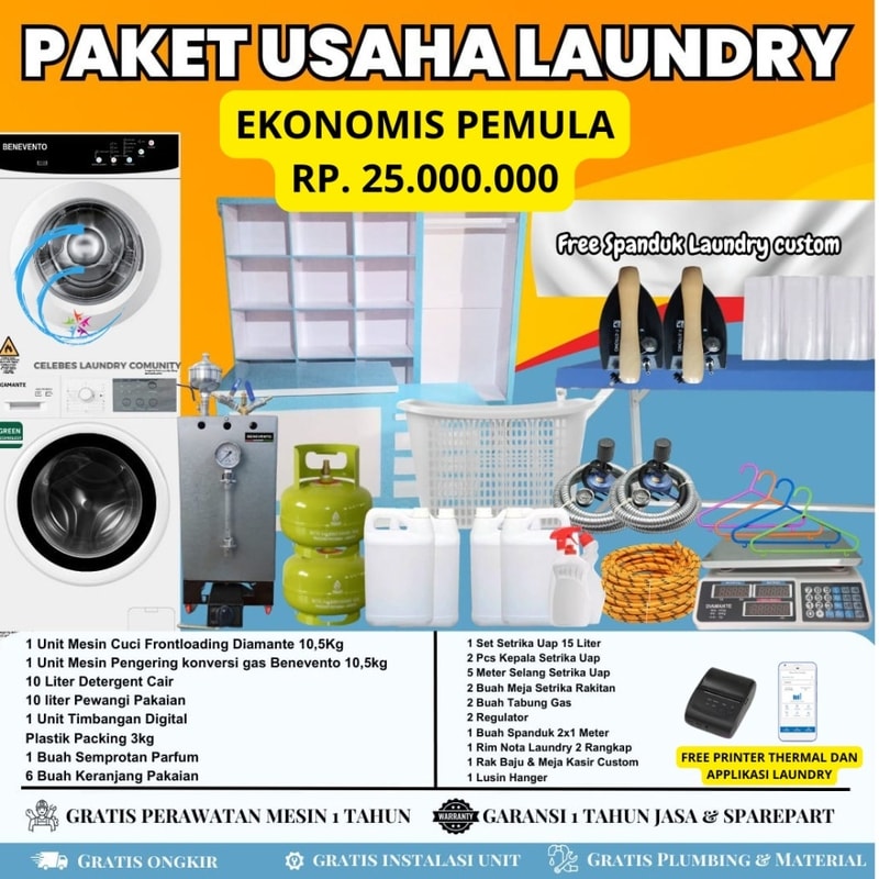 CLC LAUNDRY PAKET RP. 25.000.000