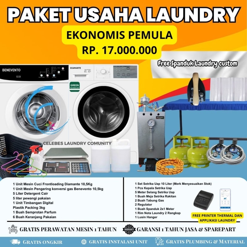 PAKET LAUNDRY RP. 17.000.000