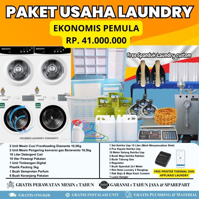 CLC PAKET LAUNDRY RP. 41.000.000