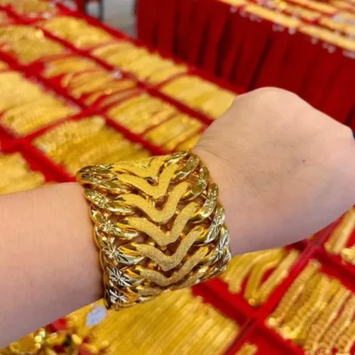 Gelang Rantai Tangan Lipan Kembar Emas Indonesia Cop 916