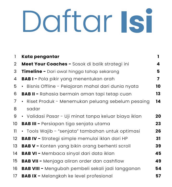 Daftar Isi ebook