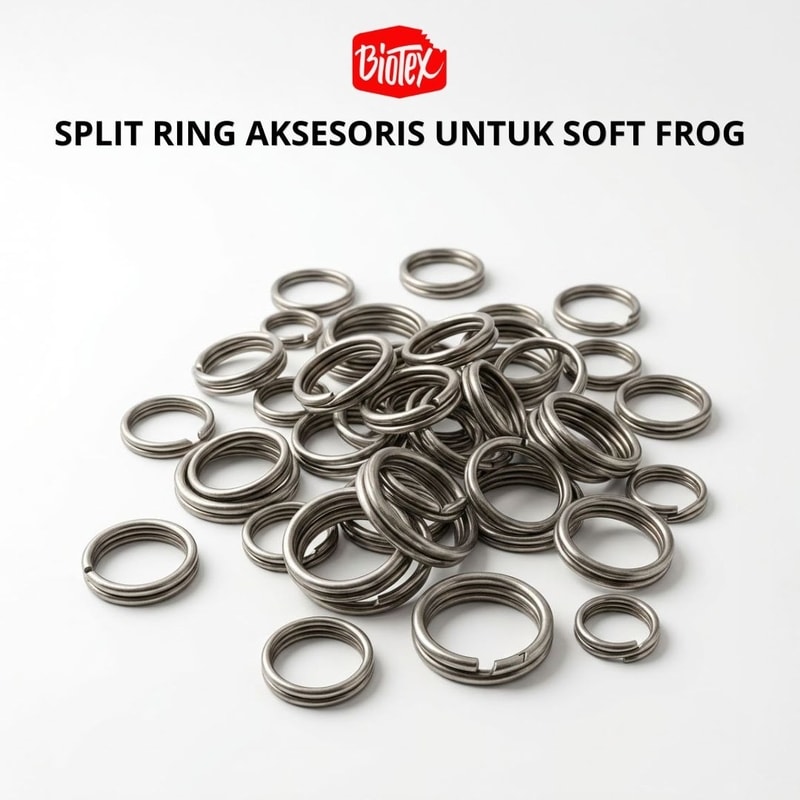 #SplitRingPancing #AksesorisSoftFrog #PerlengkapanMancing #KomponenSoftFrog