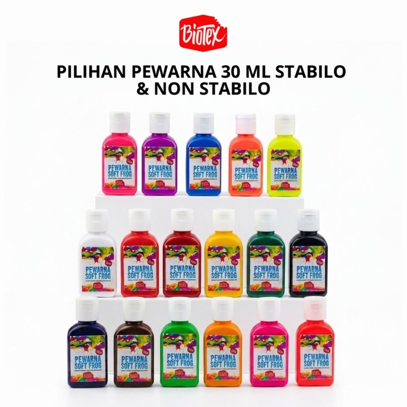 #BiotexPewarnaLateks #PewarnaLateksSoftFrog #BiotexSoftFrog #PewarnaLateks30ml #Biotex30ml #PewarnaLateksBiotex #SoftFrogPewarna #PewarnaLateksSoftFrog30ml #BiotexPewarna #LateksPewarnaBiotex