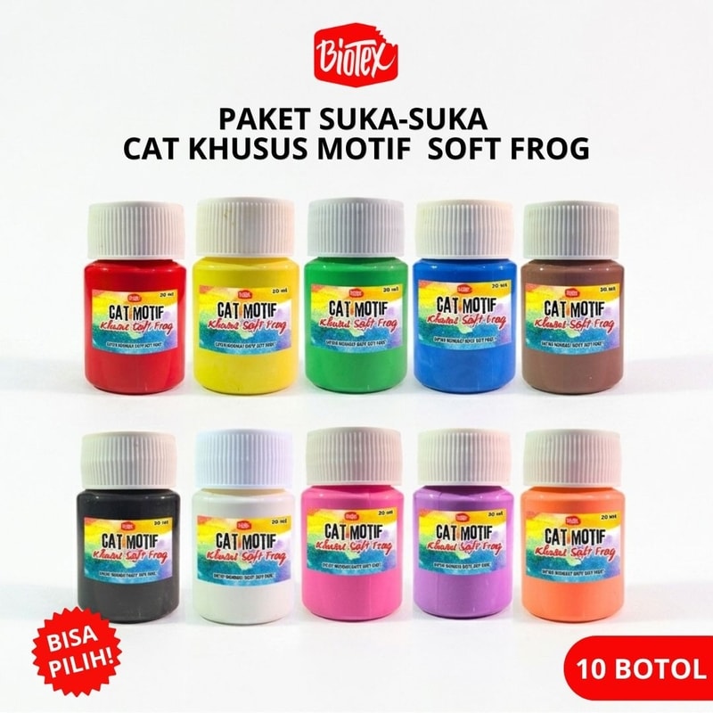 #CatSoftFrogPremium #BiotexMotifSoftFrog #CatMotifSoftFrog #CatLureSoftFrog #Biotex10Warna #CustomLurePainting #CatKhususSoftFrog #PewarnaSoftFrog #CatLureFishing #BiotexPewarnaLure