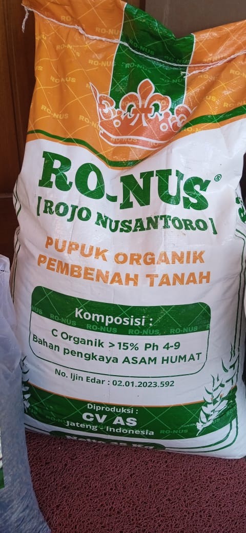 Pupuk Organik Granul plus Humic Acid Rojo Nusantoro