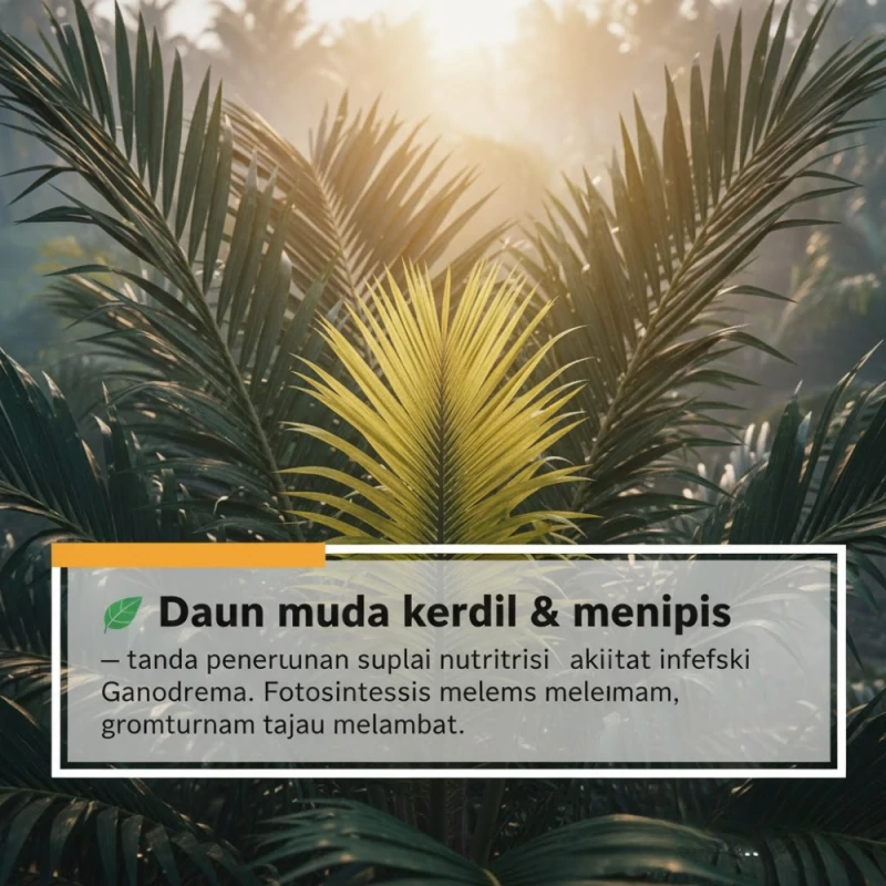 Daun muda kerdil & menipis