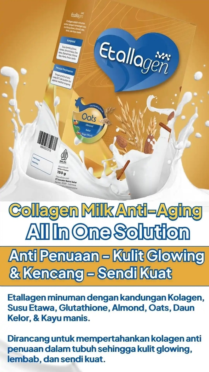 Etallagen adalah Collagen Milk Anti Aging Terbaik