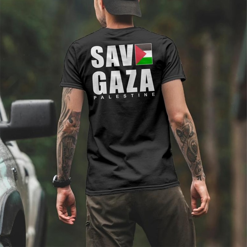 Kaos Hitam tampak belakang