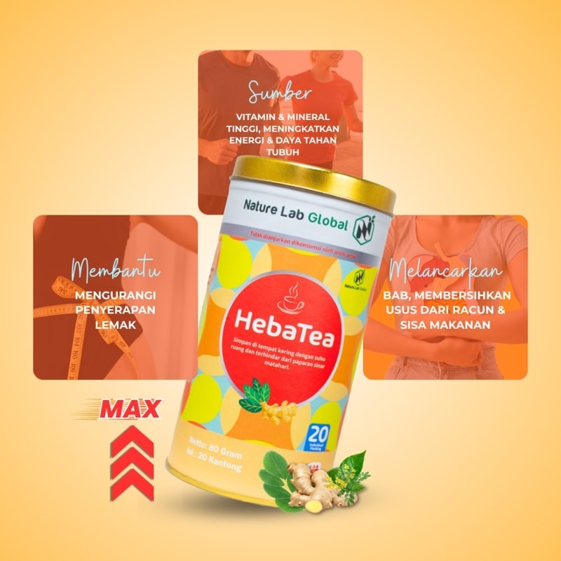 HebaTea: Rahasia Capai Berat Badan Ideal Tanpa Diet Ketat Dengan Teh Detoks