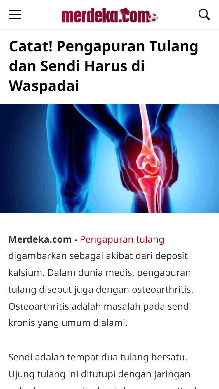 pengapuran sendi