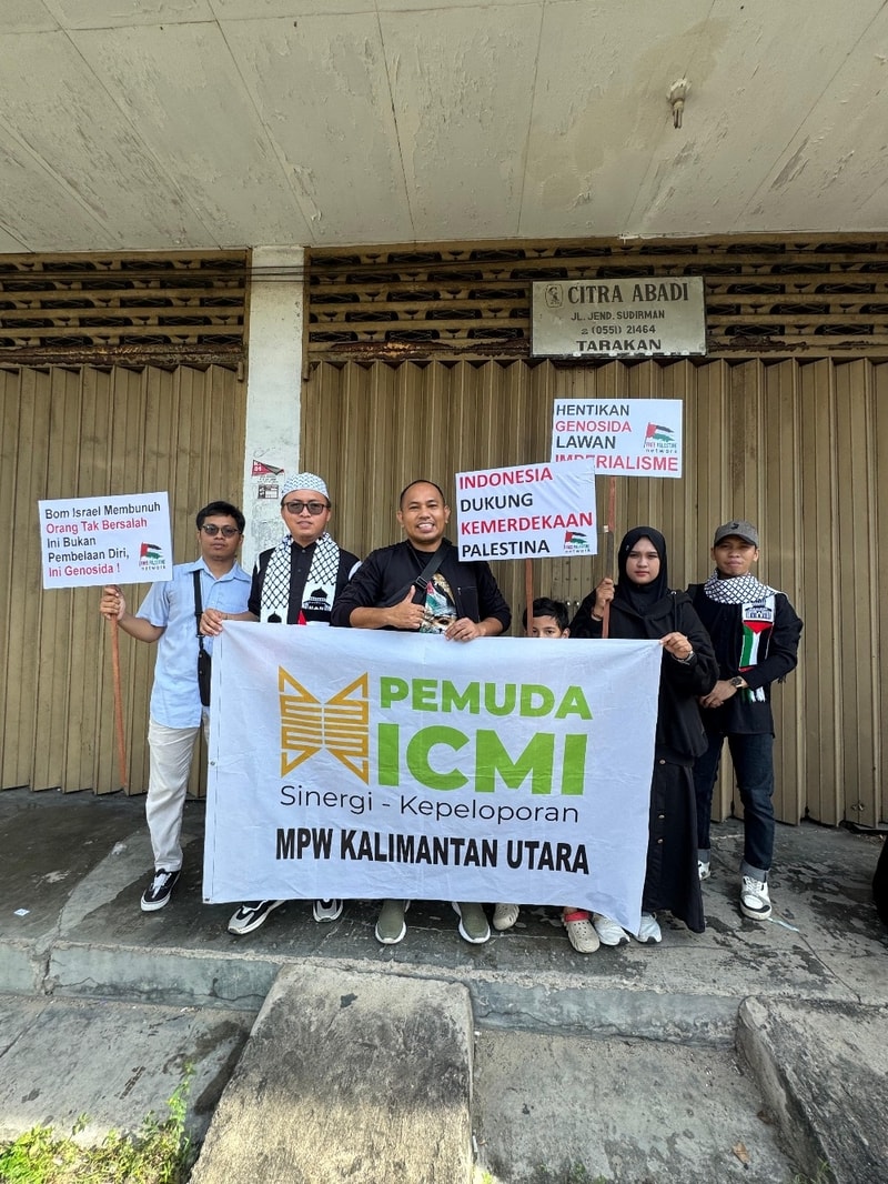 Pemuda ICMI Kaltara Turut Suarakan Solidaritas untuk Palestina di Tarakan