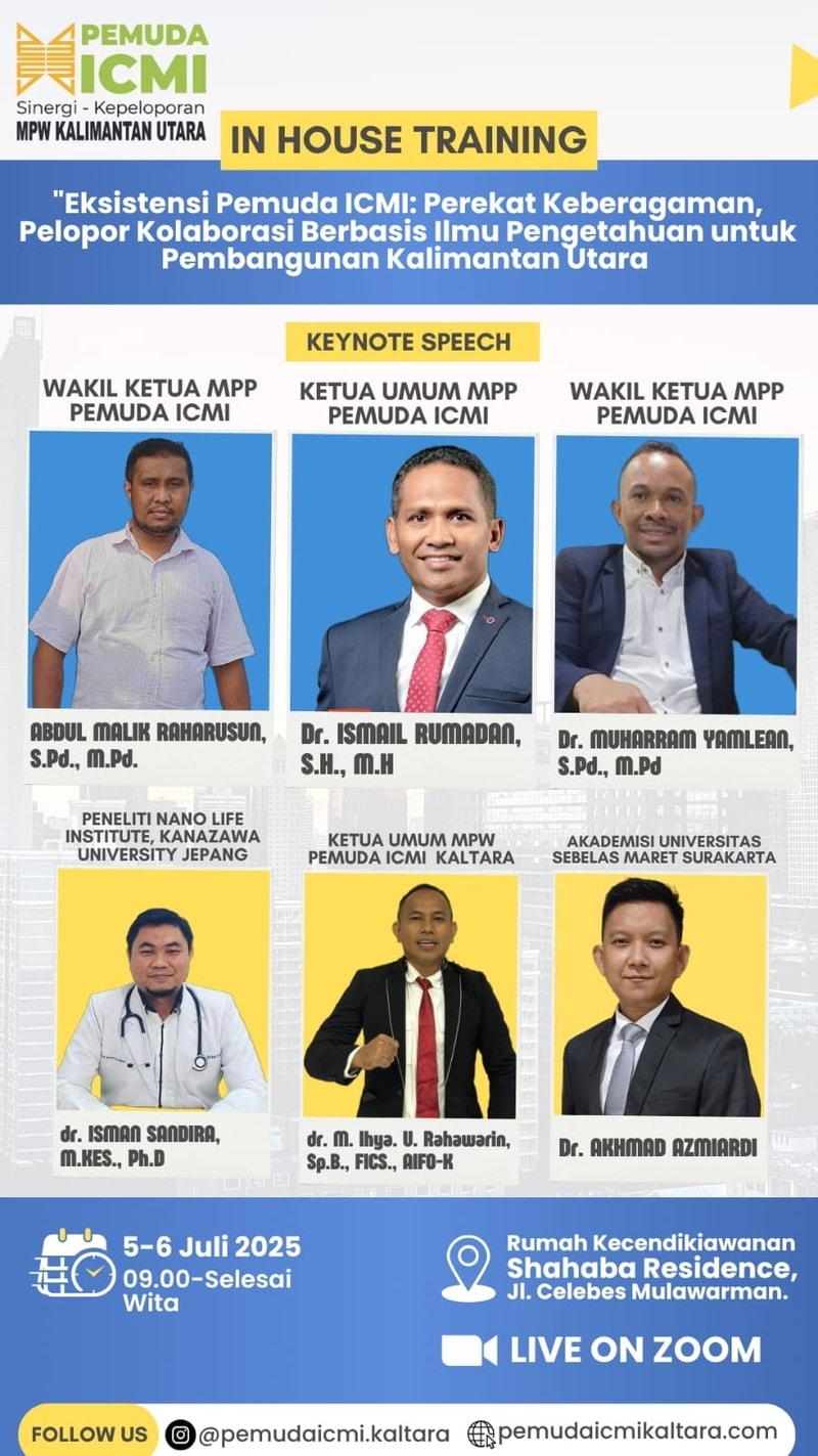 Pemuda ICMI Kaltara Gelar Raker dan Upgrading Akhir Pekan Ini